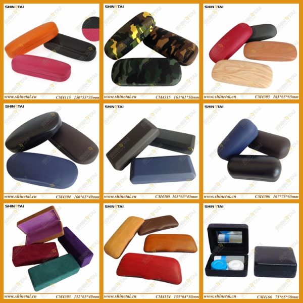 Белый PI Кожаные очки Чехлы для очков Чехлы для очков