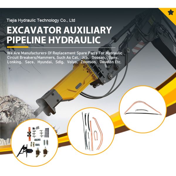 Excavator Hydraulic Hammer Piping Kit For Kobelco Sk200 Sk210-6 Sk230-6
