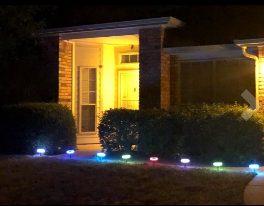 Solar Powered Landscape Light for Colorful Outdoor Decorative Lighting in Garden Villa