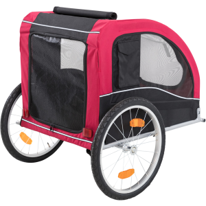 Dog Bike Trailer, Folding Pet Dog Trailer Cart for Bicycle, Bike Cargo Wagon Carrier w/Universal Hitch & 20