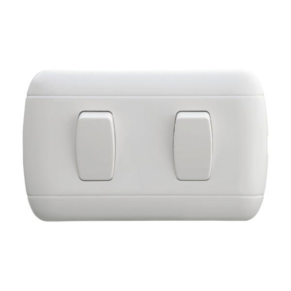 Electrical Double Gang Light Switch , Home 2 Gang 2 Way Intermediate Switch