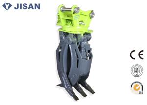 Two Cylinders Hydraulic Log Grapple , Sunward SWE60 SWE70 Rotating Grapple For