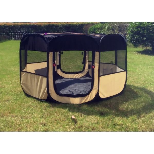 складчатость шатра дома собаки 600D Оксфорда водоустойчивая портативная большая для крытое на открытом воздухе 120X120X64cm