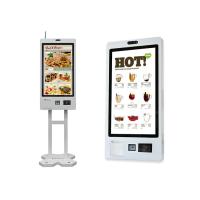 32 pulgadas de pago QR escáner Impresión pantalla táctil Monitor de autoservicio quiosco pantalla táctil máquina de pedido de alimentos
