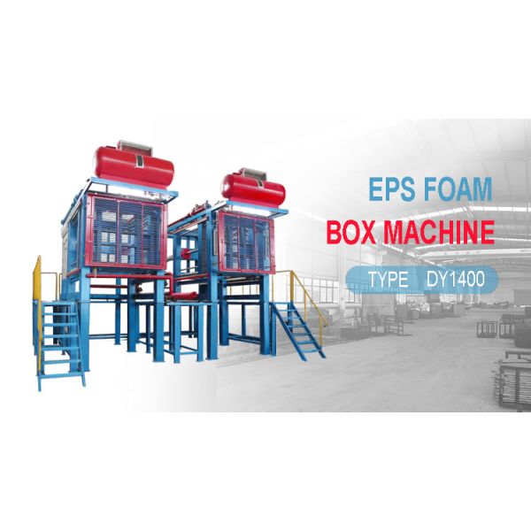 Vacuum Shape Vegetable Box Molding Machine Expanded Eps Foam EPS Expandable Polystyrene Beads Making Machine Fish Box Automatic