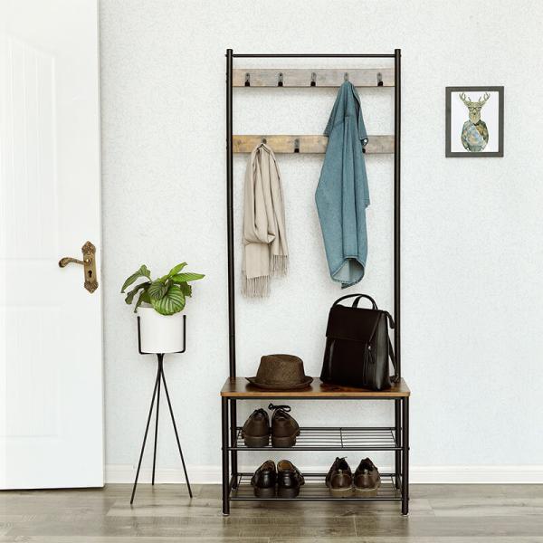 Coat Rack with Hooks, Free Standing Coat Stand, Coat Stand, Hallway Furniture, HSR41BX