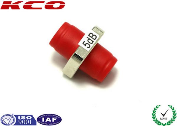 FC APC Inline Optical Attenuator Single Mode Bulkhead Type High Precision