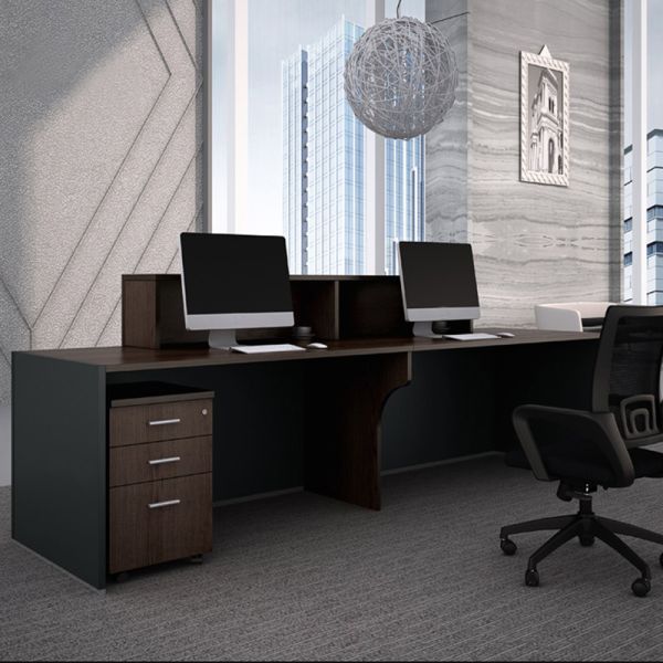 Деревянный современный приёмный столик Салонная мебель Салон красоты Приемный стол