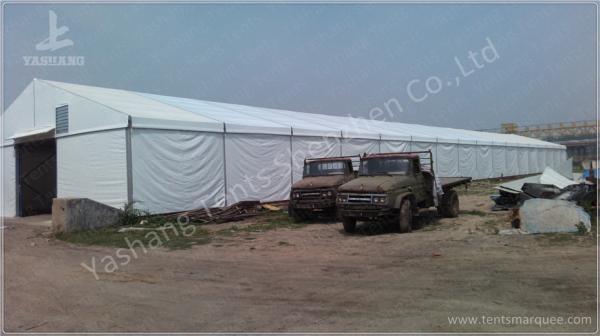 Sliding Gate Logistics White Industrial Canopy Shelter Outside Storage Tent