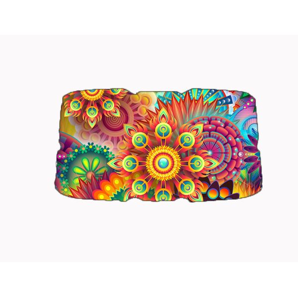 Plastic Handle Car Sunshade Side Window Umbrella with UV Protection and One-Piece Printing