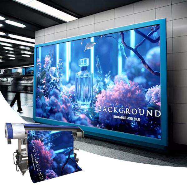 Водонепроницаемая слезоустойчивая белая PET-постерная пленка с фронтовым освещением