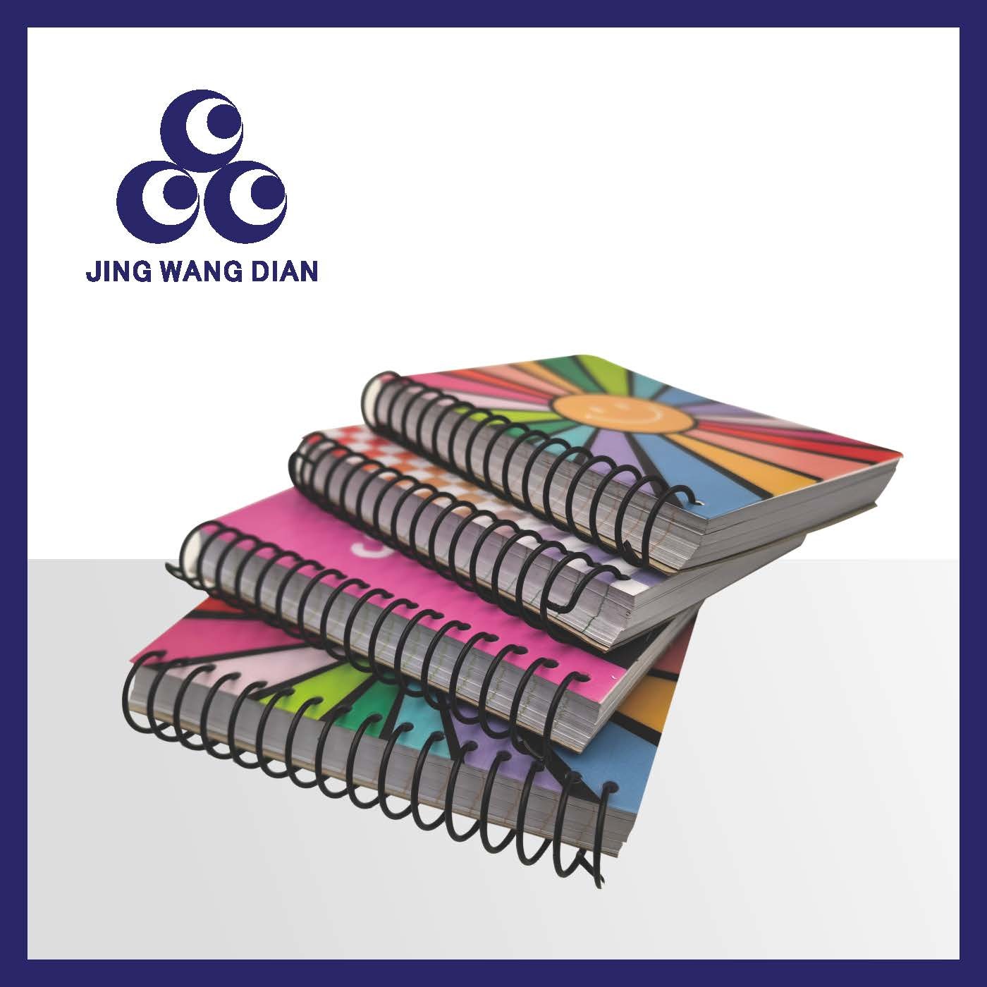 OEM Wire Coil Bound Notebook Custom Printing Products Flexible Full Flat Opening Design