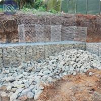 Galvanized Hexagonal Wire Mesh Cage Rock Retaining Wall Pvc Coated Gabion Stone Filled Gabion Basket In Philippines