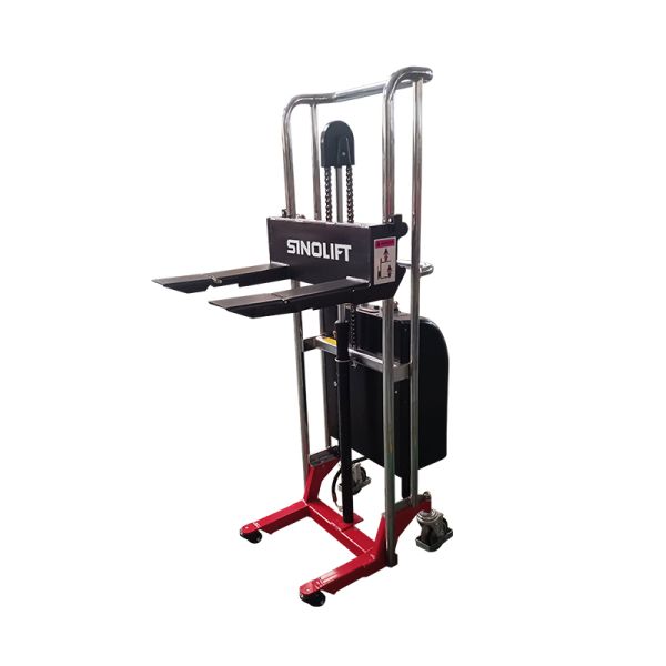 Sinolift EFM roll and reel material stacker - simple manual operation