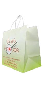 Pure paper packaging bag without plastic components