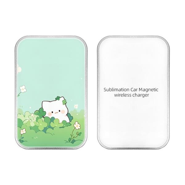 Custom Sublimation Magnetic Wireless Car Charger For IPhone