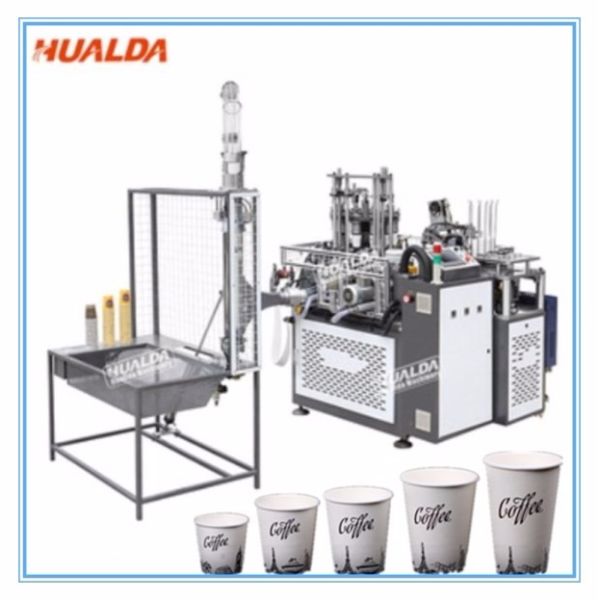 Small 4 Kw Disposable Glass Cup Making Machine For Liquid Measuring 