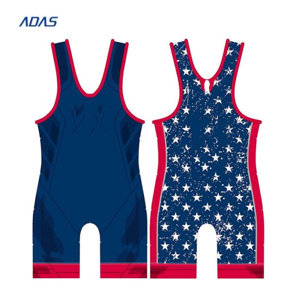Sand Blast Blank Tight Wrestling Singlet Sublimation Spandex for men