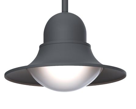 Luminaire de jardin LED en aluminium 60W, suspension pour la côte