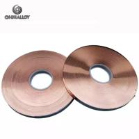 C11000/T2 cobre C1100 C101 folha 0.1mm*56.6mm 99,9% fita de cobre puro para molas de barómetro