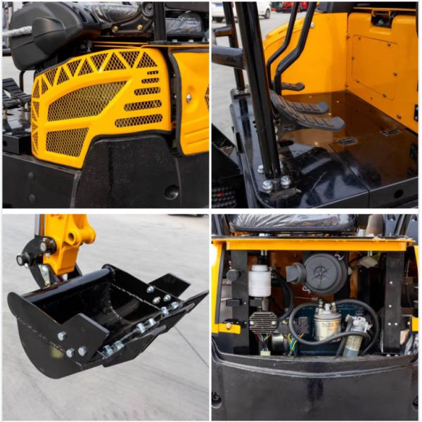 Crawler Small Excavation Equipment Hydraulic Mini Digging Machine 1 Ton For Agricultural