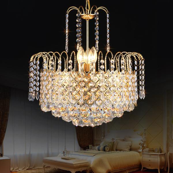 JYLGHTING High Quality Contemporary Luxury Gold Crystal Chandelier Customized Wedding LED Pendant Lights For Bedroom Modern Crystal Pendant Light