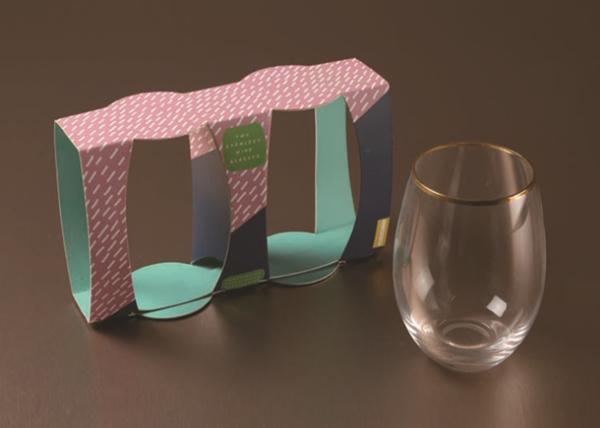 Logo Printed Branded Gift Boxes , Portable Cardboard Coffee Cup Holder 2 Cups - 6 Cups Available