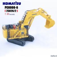 Komatsu PC8000-6 Excavadora de retroexcavadora de minería modelo de escala de colección blanca Edición de fundición a presión No. 25026
