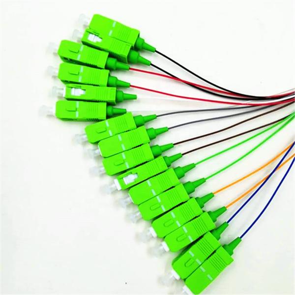 2m 0.9mm SC Single Mode Pigtail , SC Fiber Pigtail For Room Equipment Internal Link