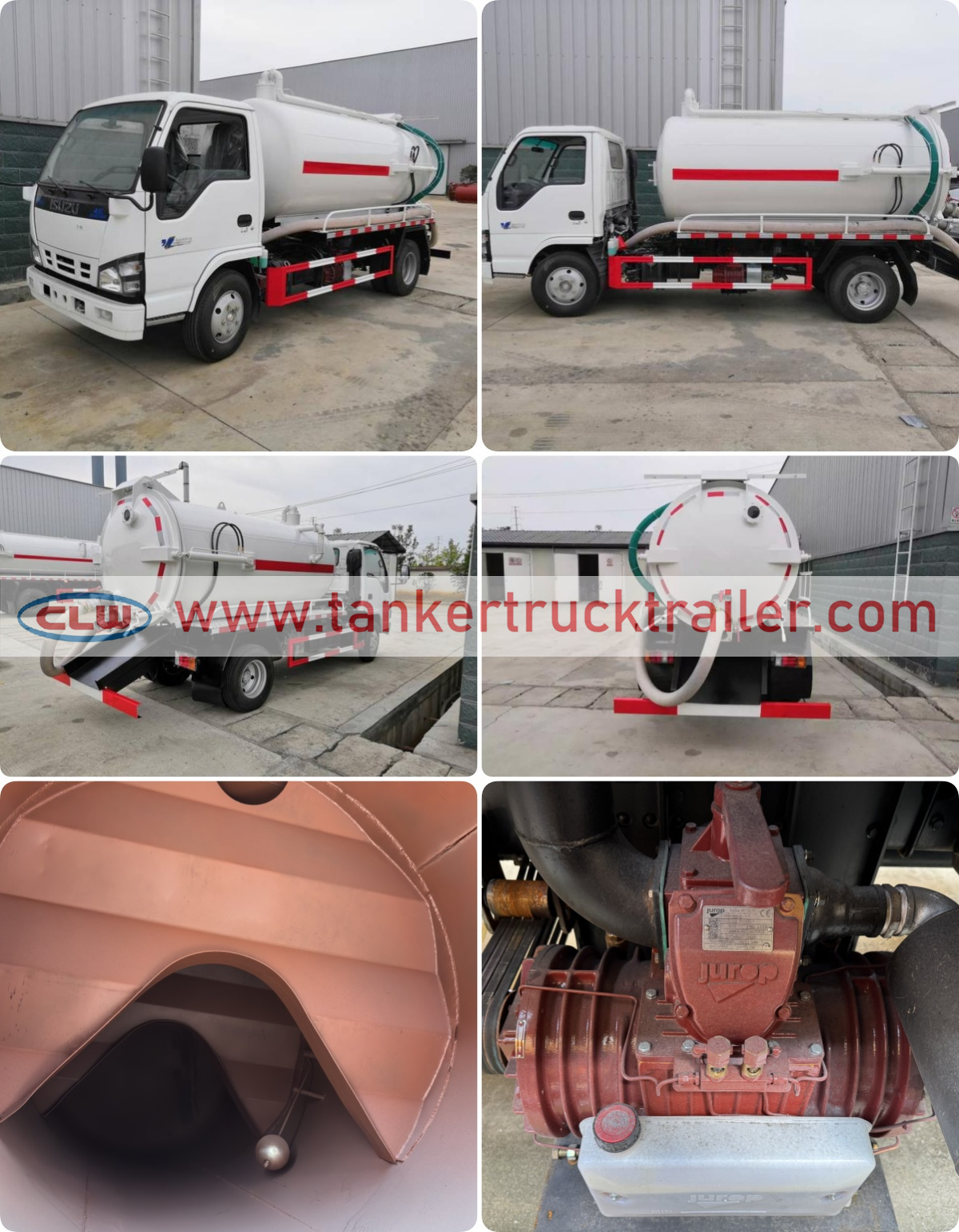 ISUZU 4X2 6000liters Sewage Collection Truck for Waste Management