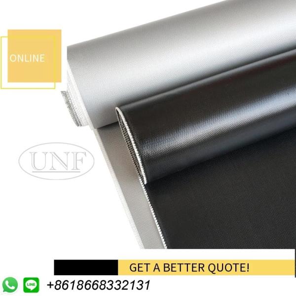 Heat Insulation 590g/M2 Silicone Coated Fiberglass Fabric Fireproof Colored