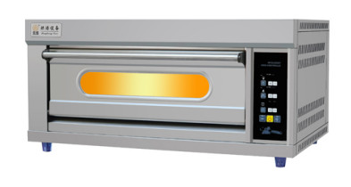 8.8KW 220V Single Deck 60*40cm 2 Tray Catering Electric Oven