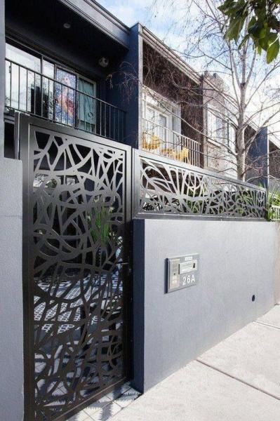 Wholesale price Villa Garden Decorative Laser Cut Steel Screen Fence Panels