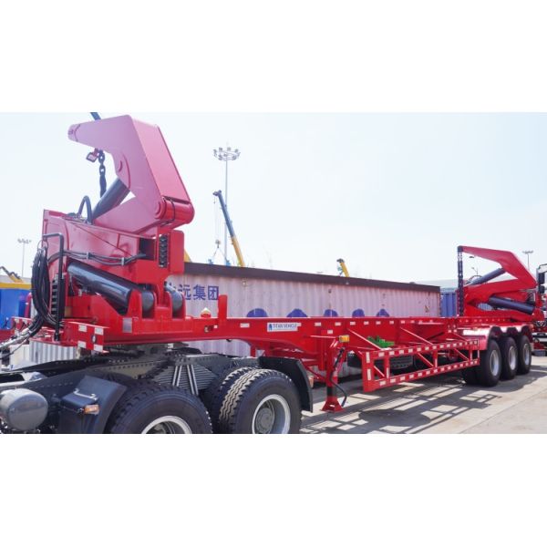 37 to 40 tone 40foot Side Lifter Truck Trailer Near Me 20Ft Container Side Loader Truck Trailer for Sale