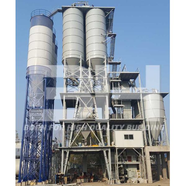 Tower Type Dry Mortar Plant , Compact Masonry Mortar Production Line