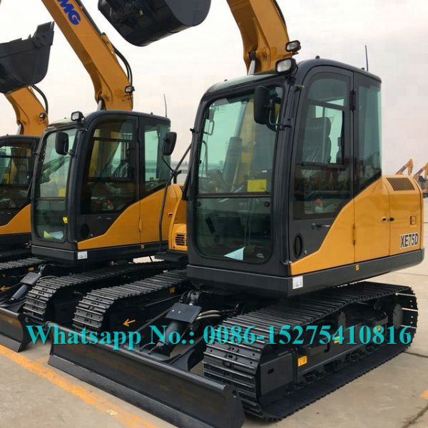 Petite excavatrice hydraulique de chenille des machines mobiles de terre lourde XE75D 7500kg