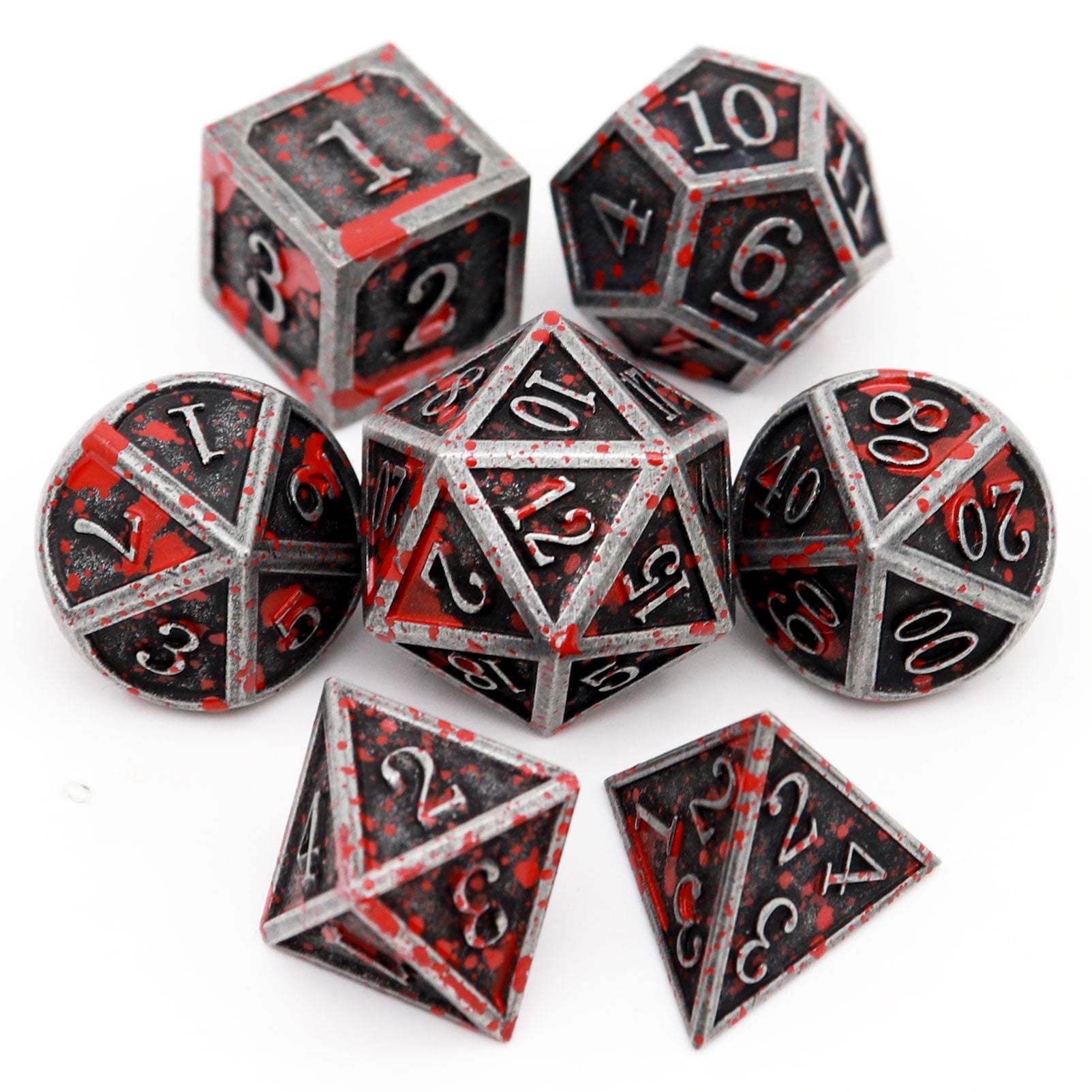 Lightweight Archaize Dice with Engraved Numbers and Vintage Look for Board Games