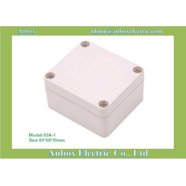 63*58*35mm light gray small waterproof plastic enclosure