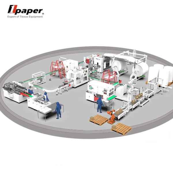 Pequena empresa máquina de fabricação de papel higiénico de velocidade essencial com tensão de 380V