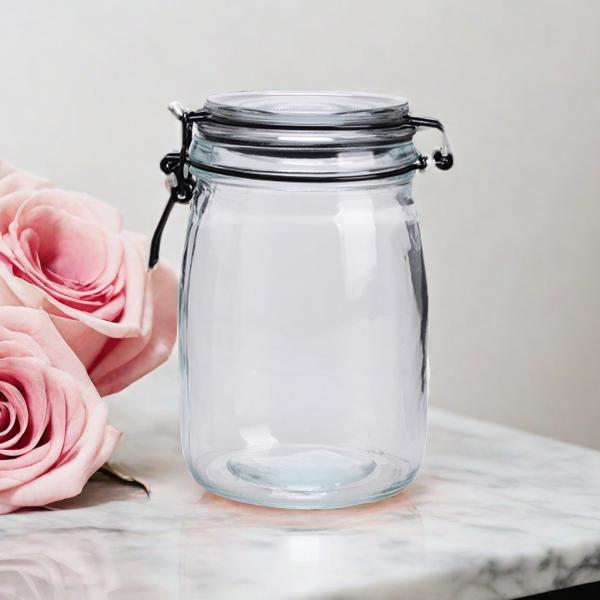 Bouteille de verre vide Fermeture de bouteille de verre étanche Bouteilles de verre transparent