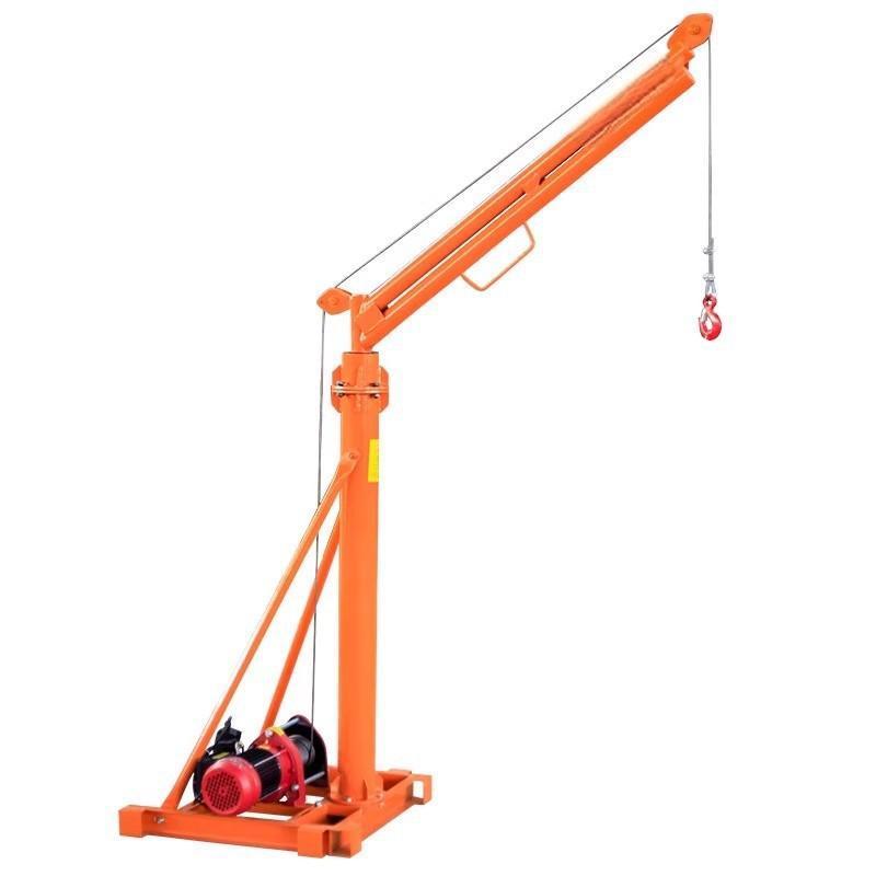 Fixed Mini Electric Hoist Crane Construction Roof Small Lift Crane With Efficient Motor