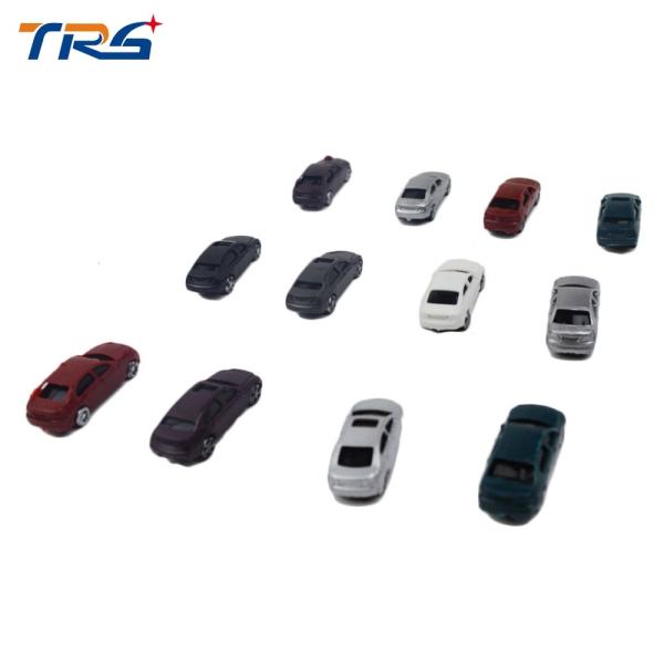1:150 scale ABS plastic 3x1x0.9cm model colorful car for model building material or toys