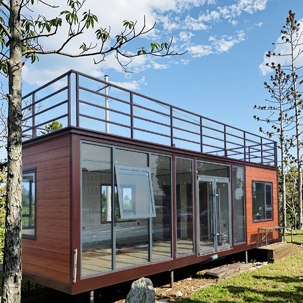 Detachable Modified Shipping Container House for Office Hotel Living Room Workshop and Outdoor Use Made of Steel