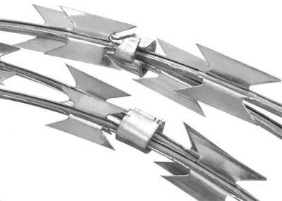 BTO 22 Hot Dipped Galvanized Military Spiral Concertina Razor Coil Barbed Wire Age Resistance