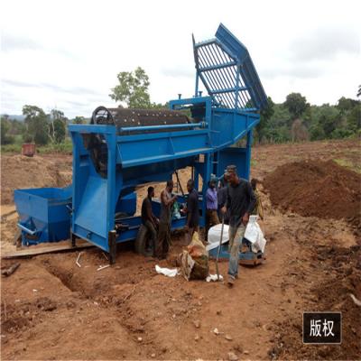 planta de 100 toneladas aluvial da lavagem do trommel do ouro do equipamento de mineração do ouro