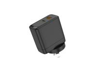 Carregador USB C, INIU 2 portas Carregador Super Rápido 45W Tipo C, PD PPS dobrável USB C Bloco de Carregador de Parede por GaN