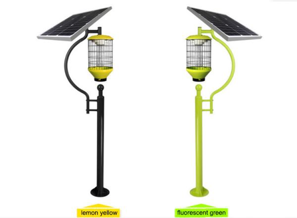 Solar Cylinder Mosquito Killer Lamp Outdoor Courtyard Waterproof Orchard Insect Killer Farm Fly Killer With Pole