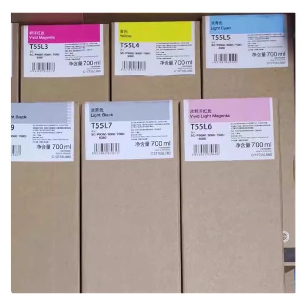 Eps on Original T55L Full Color for Cartridge Digital Printing Compatible P6080/P8080/P7080/P9080 Plotters Japan Origin