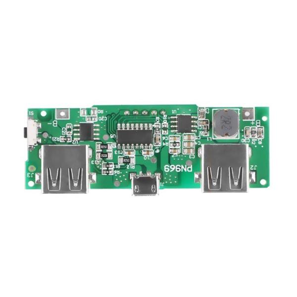 LED Dual USB 5V 2.1A Micro USB Input Power Bank 18650 Battery Charger Board Overcharge Short Circuit Protection