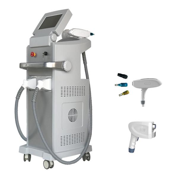 2 In 1 808 Diode Laser Hair Removal Machine Triple Wave Nd Yag Tatto Removal Laser